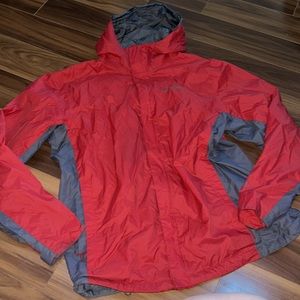 Large Columbia Mens red windbreaker jacket